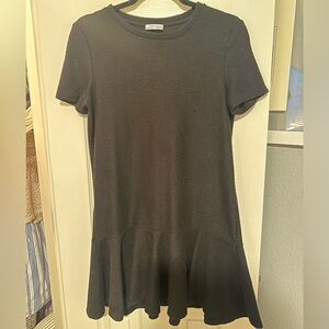 Ruffle bottom shift dress